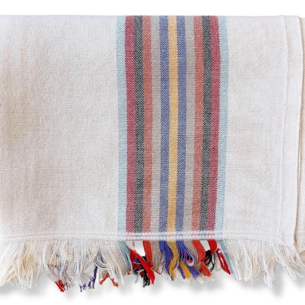 THE LOOMIA Color Turkish Beach Towel 100% Cotton.